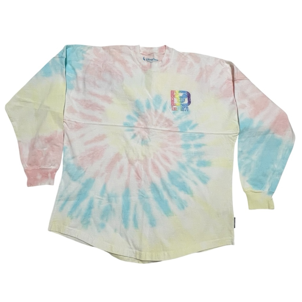 DISNEY WORLD WDW Spirit Jersey Pastel Tie Dye Rainbow Size XS - Picture 10 of 10